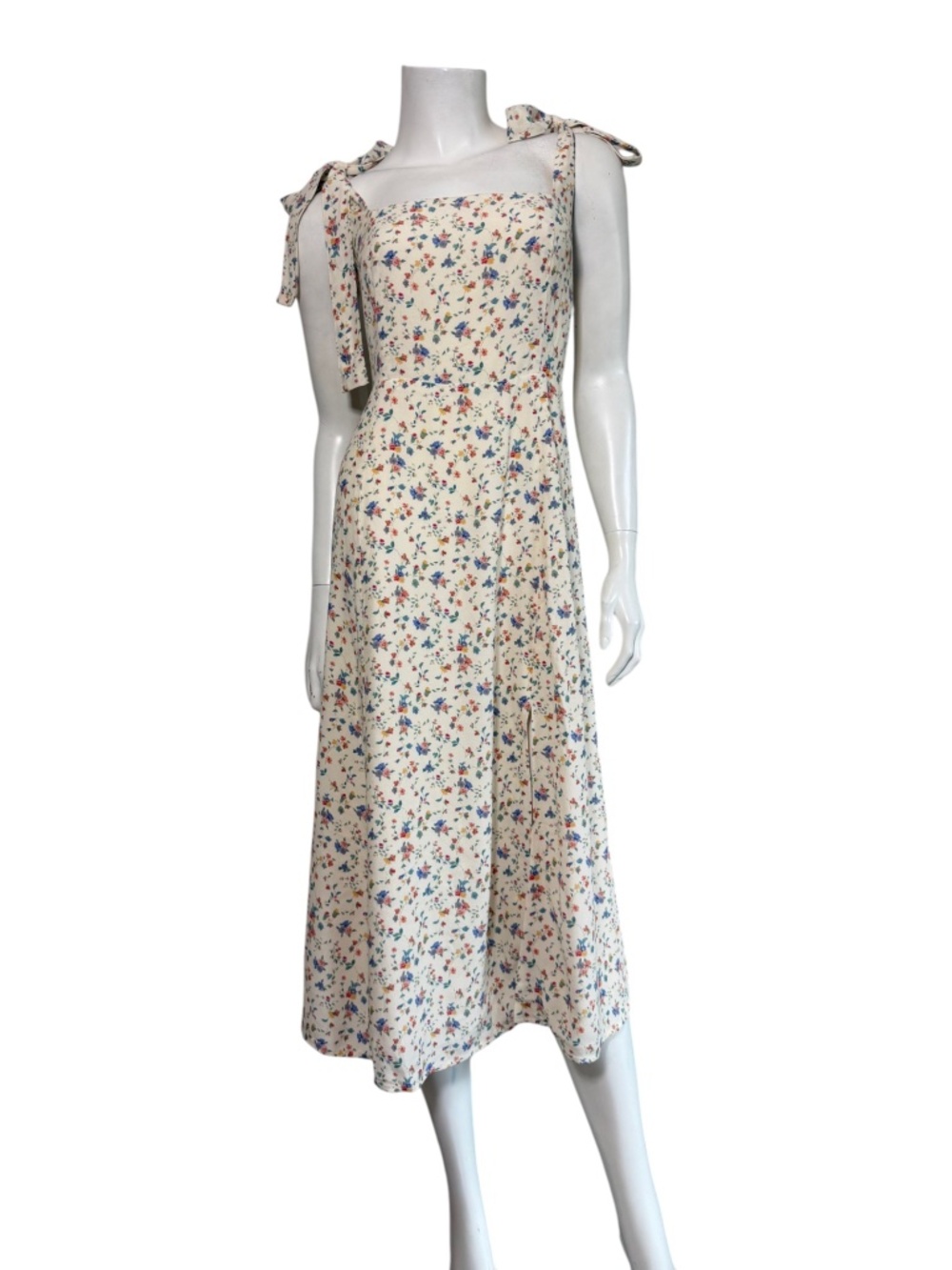 Sezane Dorotha Dress in Cream Floral Size FR 36 US 2-4